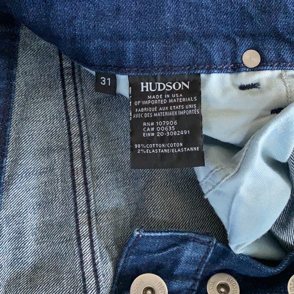 Men’s Hudson Blake Slim Straight Distressed Jeans Size 31 - Picture 5 of 10